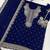 Blue color embroideried faux georgette semi stitched salwar suit