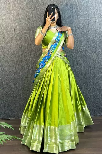 Green Stylish Lehenga Choli Set