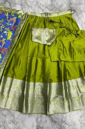 Green Stylish Lehenga Choli Set