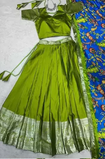 Green Stylish Lehenga Choli Set