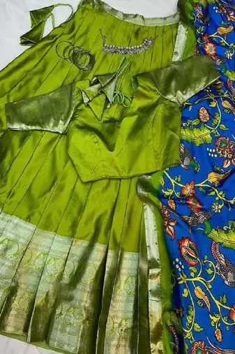 Green Stylish Lehenga Choli Set