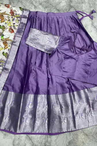 Lavendar Stylish Lehenga Choli Set