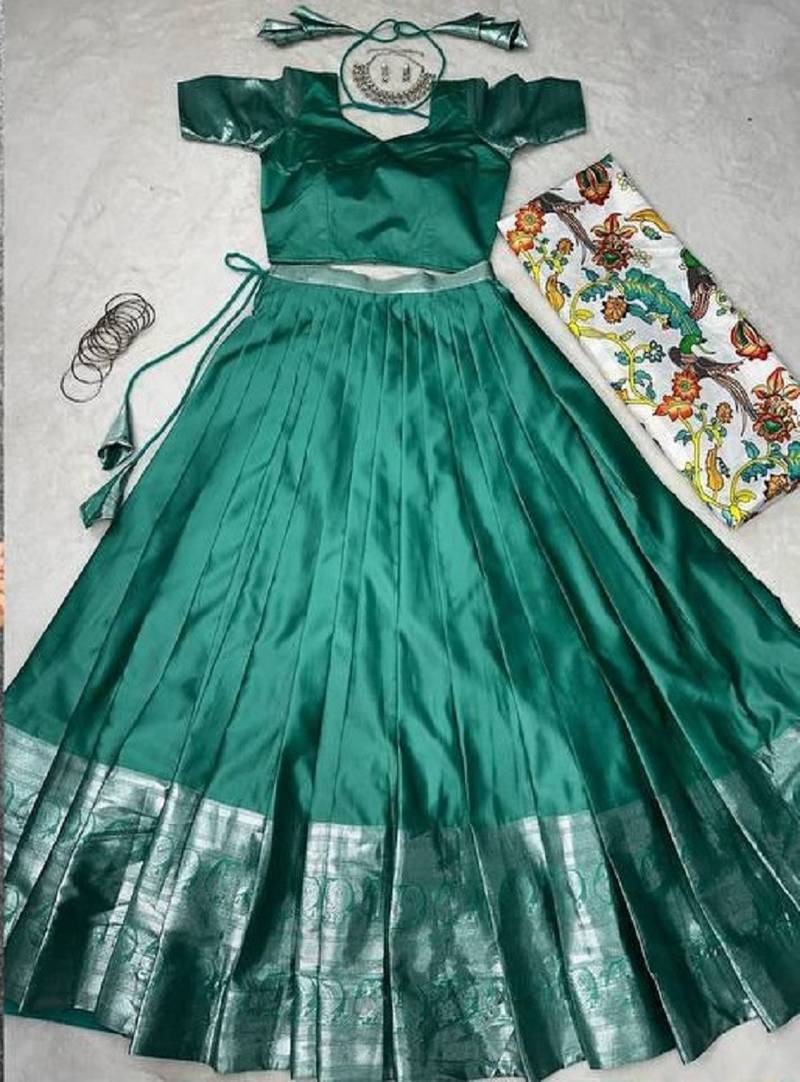 Teal Stylish Lehenga Choli Set