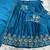Blue Womens designer Lehenga Choli with Embroidered Dupatta