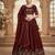 Maroon Womens designer Lehenga Choli with Embroidered Dupatta