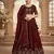 Maroon Womens designer Lehenga Choli with Embroidered Dupatta