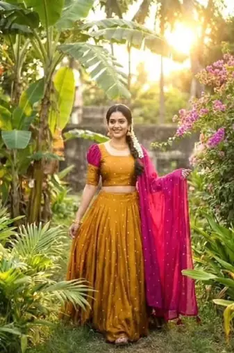 Pink Womens Festive Season Designer Lehenga Choli Set