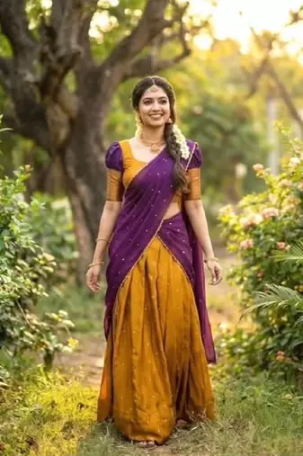 Wine Womens Festive Season Designer Lehenga Choli Set