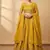 Yellow Womens embroidered designer Lehenga Choli Set