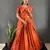 Orange Stylist South style Lehenga Choli Set