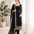 Women black georgette thread with sequin salwar suit