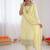 Women cream georgette thread with sequin salwar suit