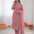 Women pink georgette thread with sequin salwar suit