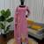 Women pink georgette thread with sequin salwar suit