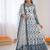 Women off white georgette thread with sequin anarkali suit