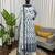 Women off white georgette thread with sequin anarkali suit