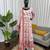 Women off white georgette thread with sequin anarkali suit