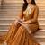 Women beige chnaderi silk thread with sequin palazzo suit