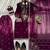Women wine roman silk thread sequin salwar suit