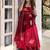 Women pink fendy silk thread sequin palazzo suit