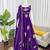 Women violet fendy silk thread sequin palazzo suit