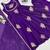 Women violet fendy silk thread sequin palazzo suit