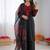 Women black reyon cotton thread work salwar suit