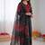 Women black reyon cotton thread work salwar suit