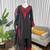 Women black reyon cotton thread work salwar suit
