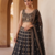 Black Designer Lehenga Set with Heavy Golden Embroidery