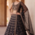 Black Designer Lehenga Set with Heavy Golden Embroidery