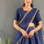Navy Blue Stylist South style Lehenga Choli Set