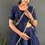 Navy Blue Stylist South style Lehenga Choli Set
