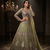 GREEN BUTTERFLY NET PARTY WEAR EMBROIDERY LEHNGHA CHOLI 