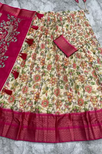 Pink Printed Designer Lehenga Choli Set