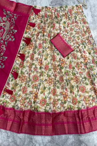 Pink Printed Designer Lehenga Choli Set