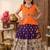Soft khadi georgette with beutifull handwork kids lehenga choli
