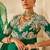 Emerald green embroidered raw silk anarkali set