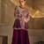 Deep magenta embroidered raw silk co ord set