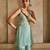 Powder blue embroidered raw silk sharara set