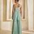 Powder blue embroidered raw silk sharara set