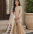 Pure heavy silk embrodairy seqence  work cream readymade salwar suit