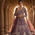 PURPLE BUTTERFLY NET EMBROIDERY PARTY WEAR LEHENGA CHOLI