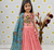 Designer Chinon Silk Embroidery With Digital Printed Peach Lehenga Choli