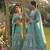 RAMA GREEN BUTTERFLY NET PARTY WEAR EMBROIDERY LEHNGHA CHOLI