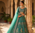 RAMA GREEN BUTTERFLY NET PARTY WEAR EMBROIDERY LEHNGHA CHOLI