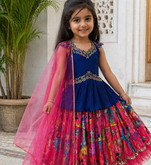 Beautiful Kediya Chinon Silk Embroidery Sequins Work Red Readymade Lahenga Choli