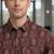 Mens maroon self design cotton fabric shirt short sleeves shirt collor