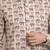 Mens cream self design cotton fabric shirt full sleeves shirt collor