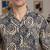 Mens cream self design cotton fabric shirt full sleeves shirt collor